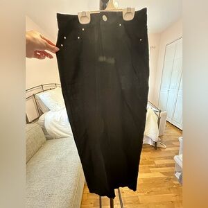 Black Midi Skirt